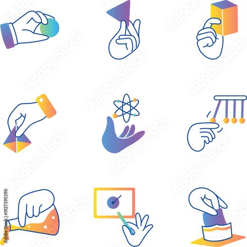 Pack of Study Doodle Style Icons 