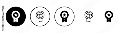 Badge icon vector. Awards icon vector. Achieve sign and symbols. Stamp