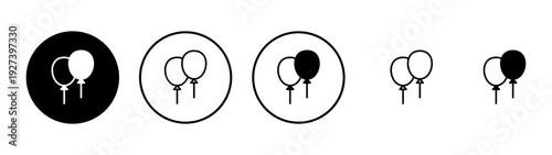 Balloon icon vector. Party balloon sign and symbol