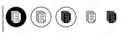 Document icon vector. Paper sign and symbol. File Icon