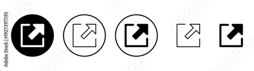 External link icon vector. link sign and symbol. hyperlink symbol
