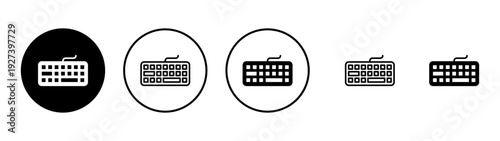 Keyboard icon vector. keyboard sign and symbol