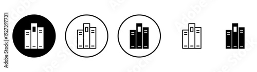 Library icon vector. education sign and symbol
