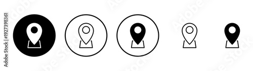 Pin icon vector. Location sign and symbol. destination icon. map pin