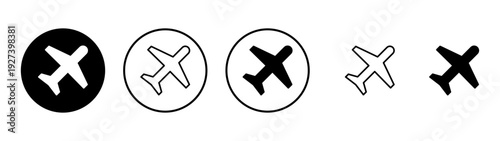 Plane icon vector. Airplane sign and symbol. Flight transport symbol. Travel sign. aeroplane
