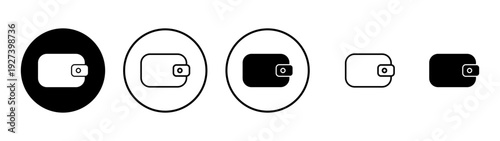 Wallet icon vector. wallet sign and symbol