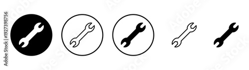 Wrench icon vector. repair icon. tools sign and symbol