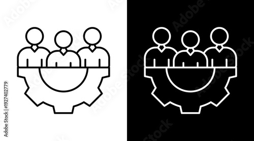 Team White Icon Set Design