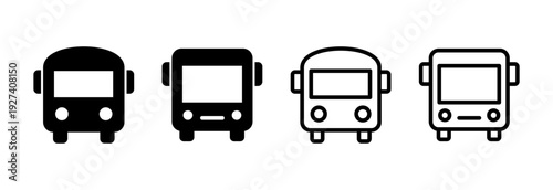 Bus icon vector illustration. bus sign and symbol. transport symbol