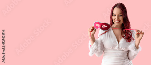 Beautiful young woman with ...