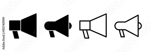 Megaphone icon vector illustration. Loudspeaker sign and symbol