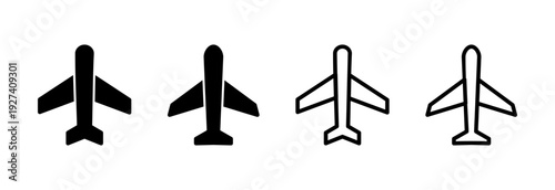 Plane icon vector illustration. Airplane sign and symbol. Flight transport symbol. Travel sign. aeroplane