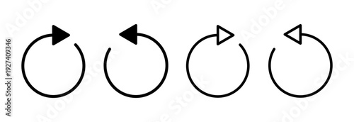 Refresh icon vector illustration. Reload sign and symbol. Update icon.