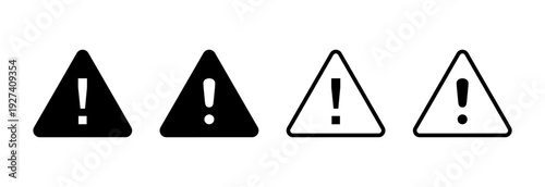 Danger icon vector illustration. attention sign and symbol. Hazard warning attention sign