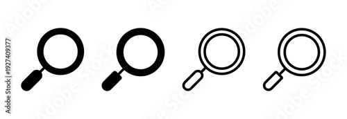 Search icon vector illustration. search magnifying glass sign and symbol