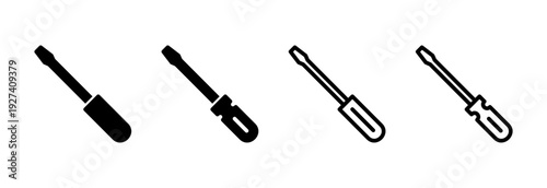 Screwdriver icon vector illustration. tools sign and symbol