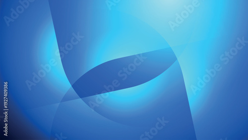 Abstract blue background with swirling translucent shapes and glowing light effects, creating a dynamic and modern visual design.