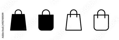 Shopping bag icon vector illustration. shopping sign and symbol