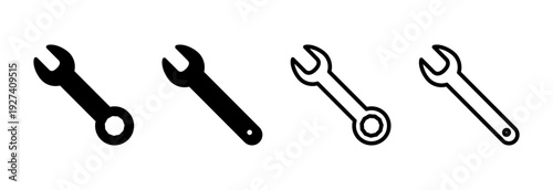 Wrench icon vector illustration. repair icon. tools sign and symbol