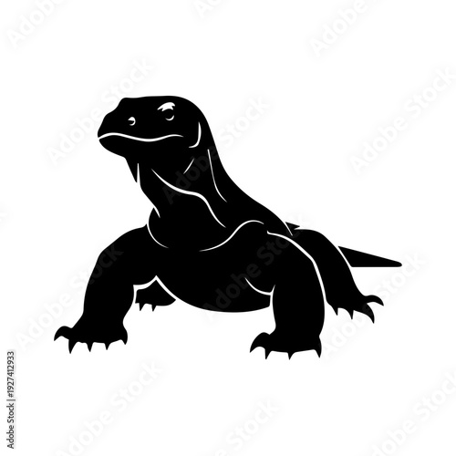 Komodo Dragon Vector Art