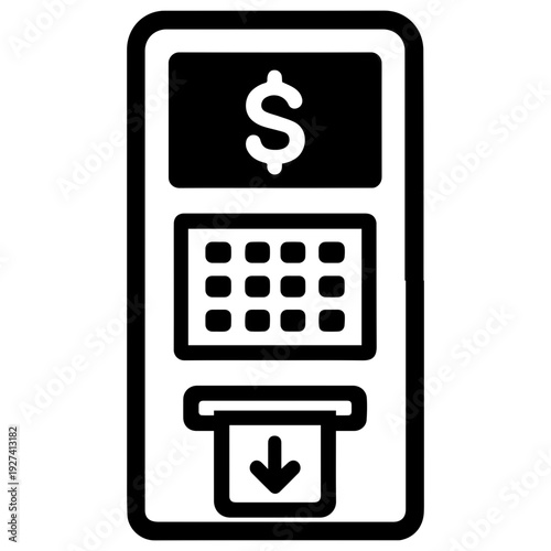 Insert card here payment kiosk icon with transparent background transaction symbol
