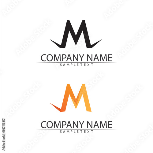 M Letter Logo Template Free Download M Letter Logo Template - GFXLoad