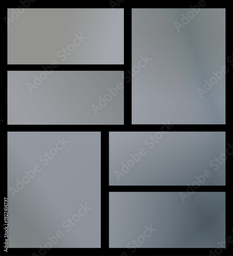 Soft gray gradients arranged in a balanced grid create a serene, understated backdrop, perfect for corporate design, UI mockups, or clean editorial layouts.