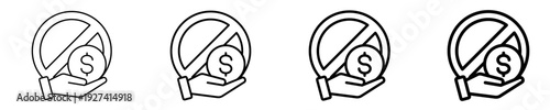 Anti Corruption Policy  Icon Set Different Style Collection
