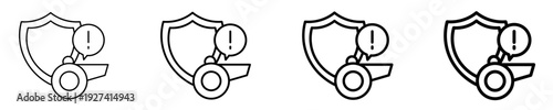 Whistleblower Protection  Icon Set Different Style Collection
