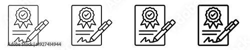 Licensing Agreement  Icon Set Different Style Collection
