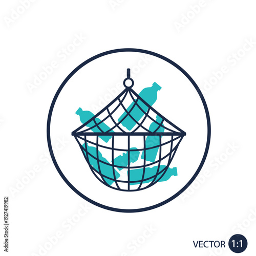 Birds trapped inside a cage symbolizing freedom and wildlife conservation efforts globally viewed from above