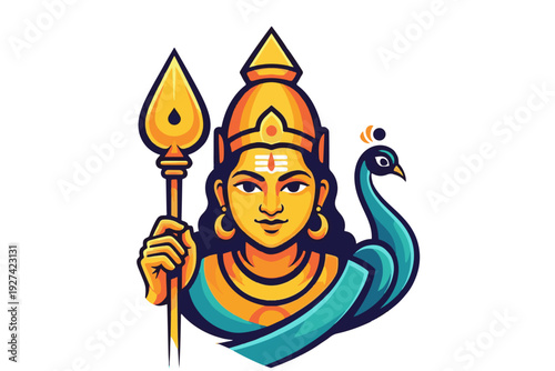 Murugan 2d vector cartoon 