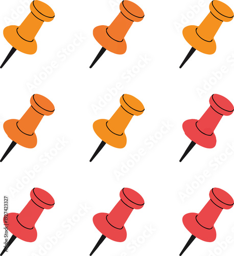 set of push pins