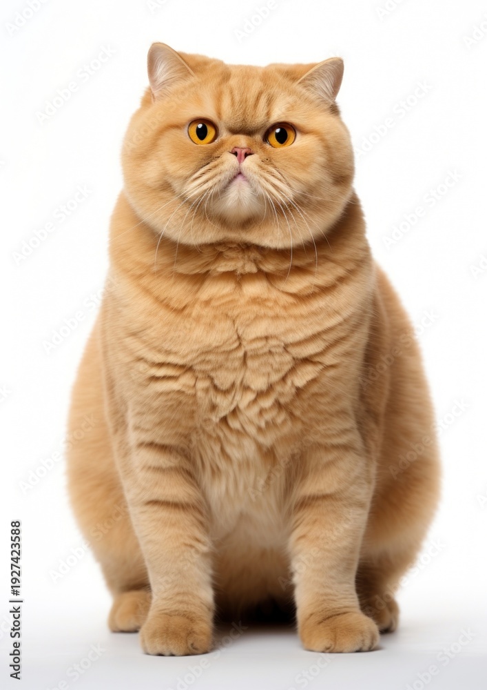 Obraz premium Fluffy orange cat portrait