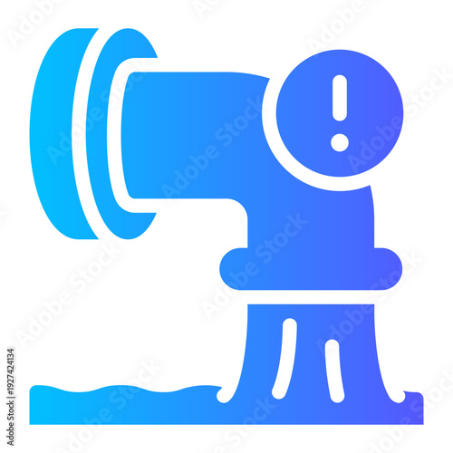 warning gradient icon