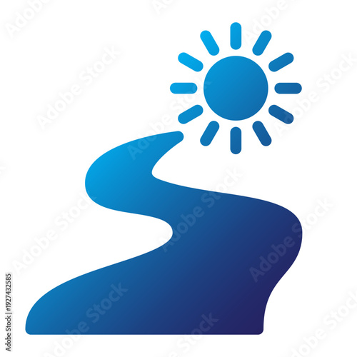 Path to Enlightenment Gradient Icon