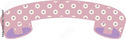 Ribbon Frame -5- Daisy - pink.
