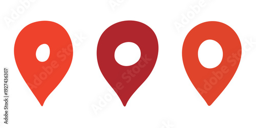 Set of hand drawn map pin Map marker pointer sign GPS and mapping tools Location pin symbol Pinpoint clipart in doodle style Single element for web, design