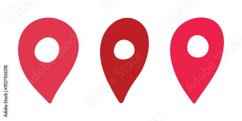 Set of hand drawn map pin Map marker pointer sign GPS and mapping tools Location pin symbol Pinpoint clipart in doodle style Single element for web, design