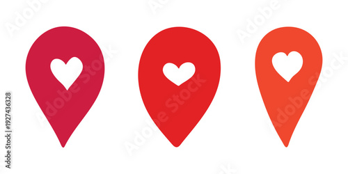 Set of hand drawn map pin Map marker pointer sign GPS and mapping tools Location pin symbol Pinpoint clipart in doodle style Single element for web, design