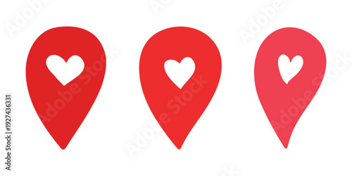 Set of hand drawn map pin Map marker pointer sign GPS and mapping tools Location pin symbol Pinpoint clipart in doodle style Single element for web, design