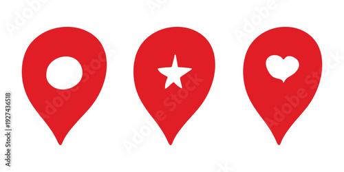 Set of hand drawn map pin Map marker pointer sign GPS and mapping tools Location pin symbol Pinpoint clipart in doodle style Single element for web, design