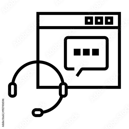 interaction Line Icon