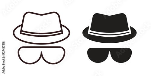 Spy icon vector Illustration logo template pack