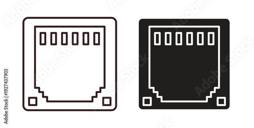 TCP icon vector Illustration logo template pack