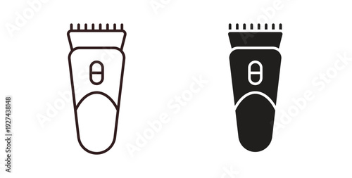 Trimmer icon vector Illustration logo template pack