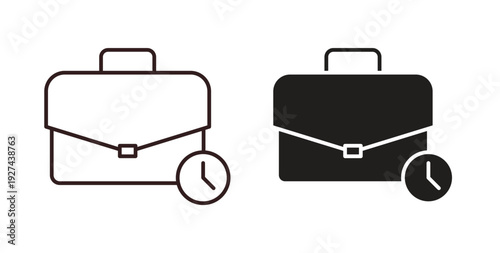 Work experience icon vector Illustration logo template pack