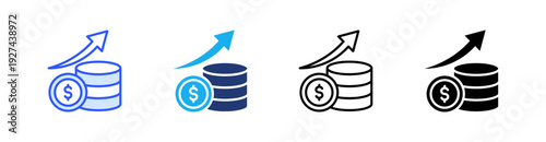 Interest Multiple Style Icon Set Vector 