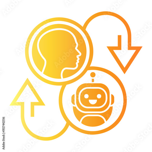 interaction Line Gradient Icon