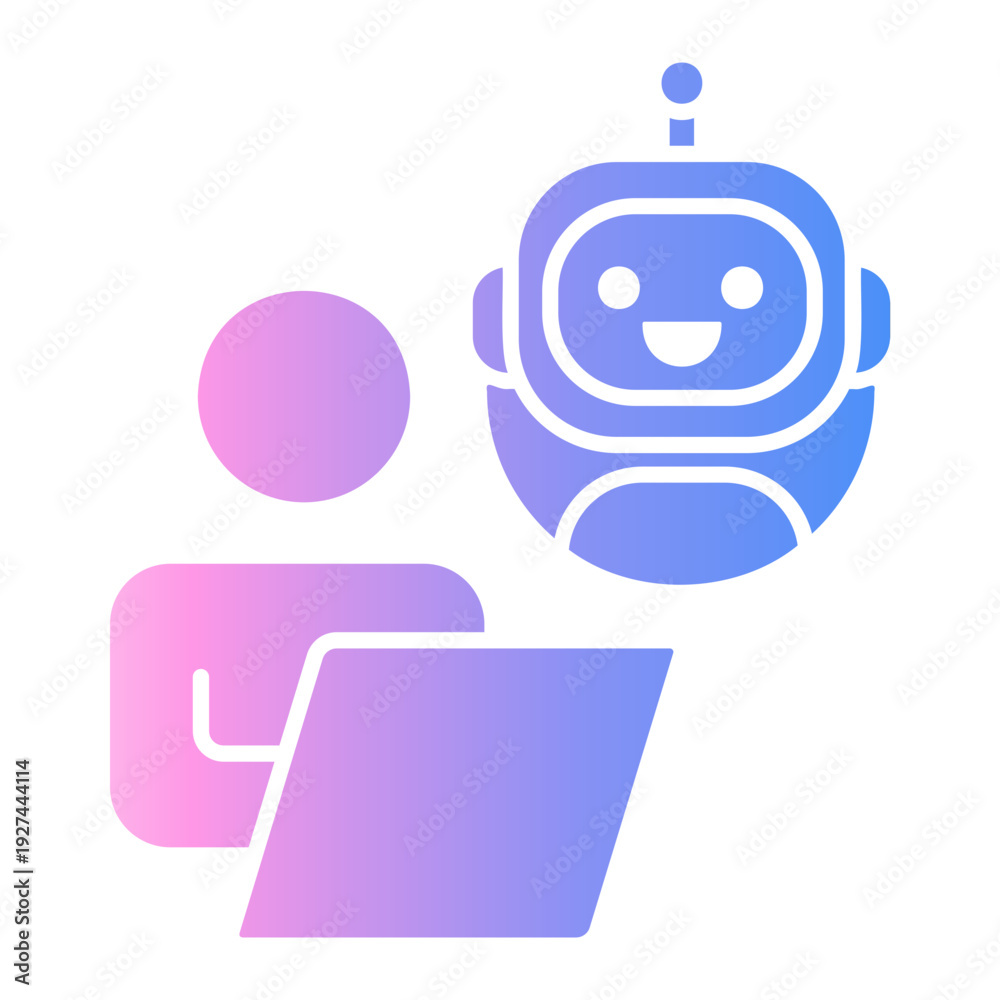 Obraz premium interaction Gradient icon